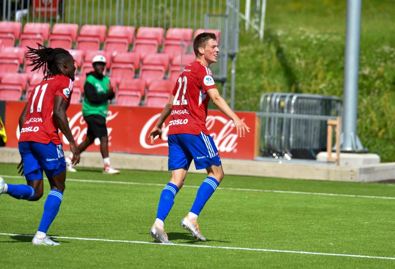 Jakob Romsaas setter sitt syvende seriemål for sesongen. Arkivfoto.