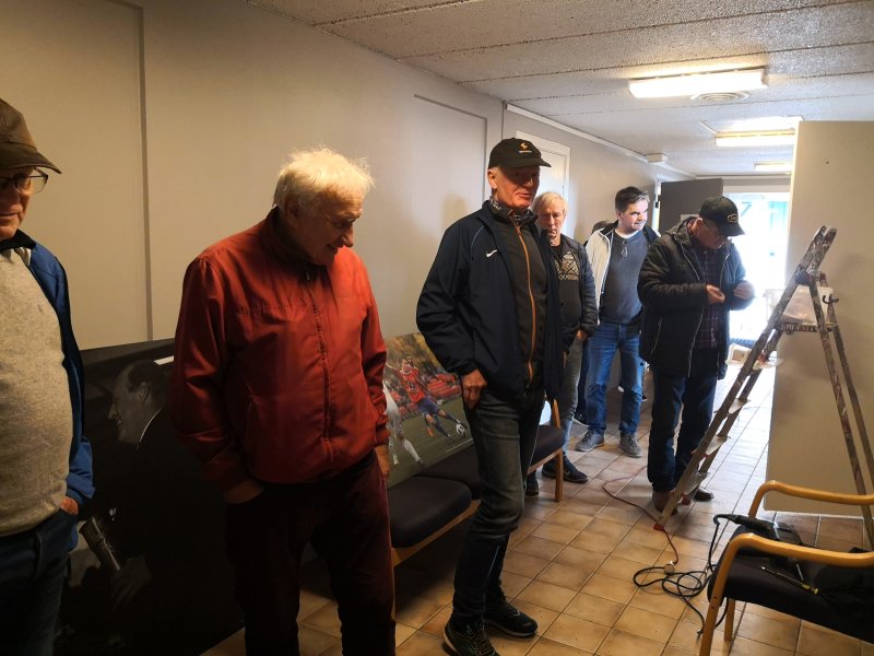 I dag ble det jobbet i garderobene