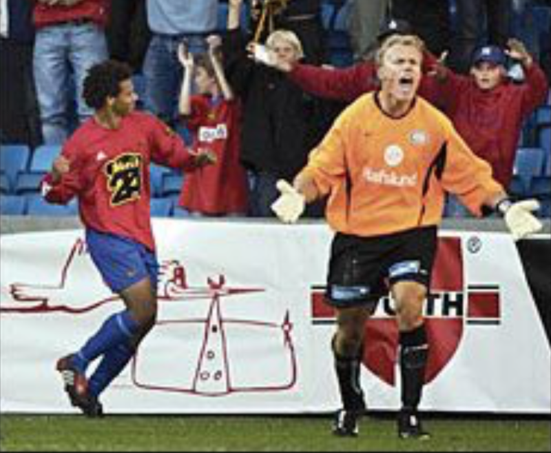 Daniel har avgjort cupkampen mot Vålerenga i 2003. 