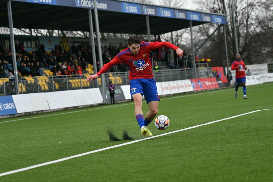 Luca Høyland med et innlegg. Foto: Anders Vindegg