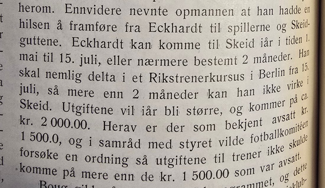 Eckhardt hilser og kan nok en gang komme på besøk