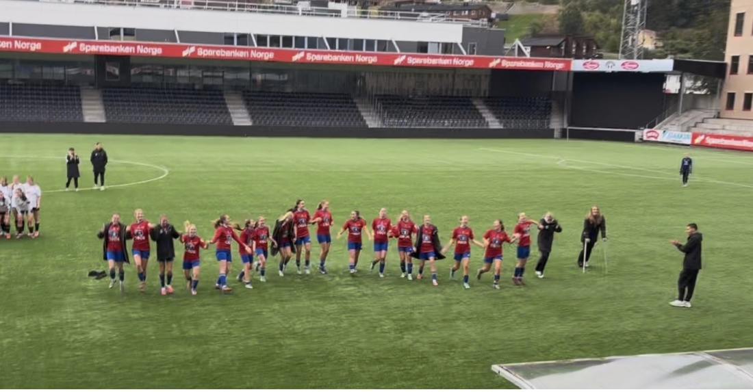 Feiring etter match.