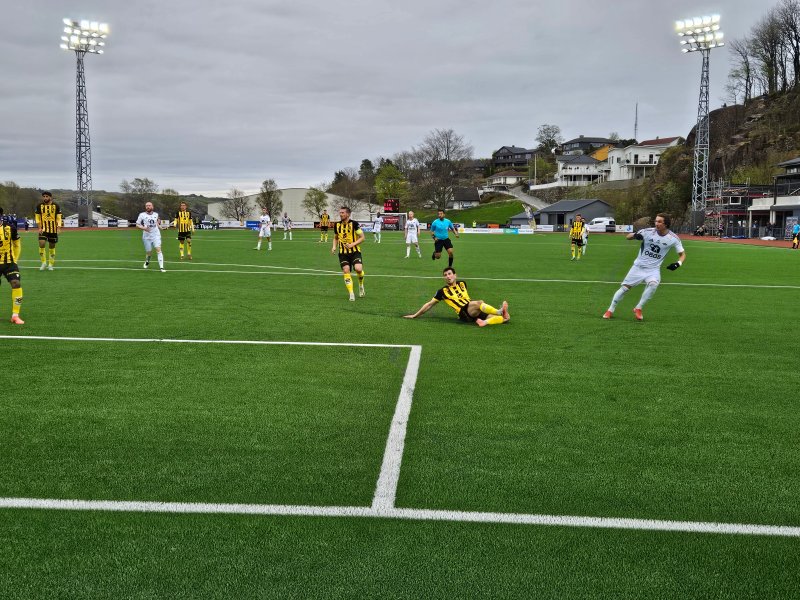 Filip Delaveris prikker 3-0 i krysset. Foto: S.E.L.