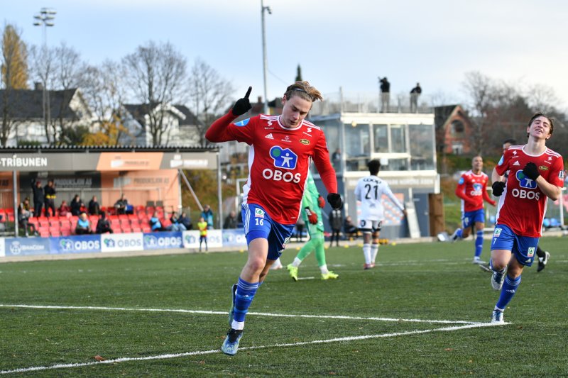 Abel Stensrud (t.v.) og Marcus Melchior sto for fire ganger jubel i første omgang.